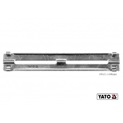 Направляющяя для напильника YT-85025 с клипсовым креплением YATO Ø4 x 190 х 30 мм под 10°/25°/30°/35° Направляющяя для напильника YT-85025 с клипсовым креплением YATO Ø4 x 190 х 30 мм под 10°/25°/30°/35°
