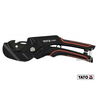 Труборез для ПВХ труб YATO Ø36 мм алюминиевый корпус ручка- ABS + TPR