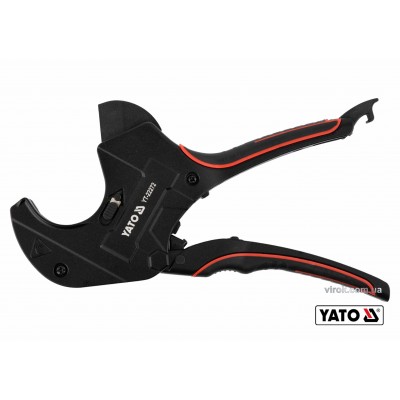 Труборез для ПВХ труб YATO Ø50 мм алюминиевый корпус ручка- ABS + TPR Труборез для ПВХ труб YATO Ø50 мм алюминиевый корпус ручка- ABS + TPR