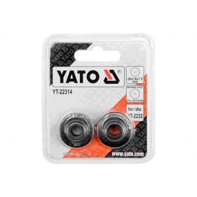 Ролики для трубореза YT-2232 YATO 26 х 14 x 7.5 мм 2 шт