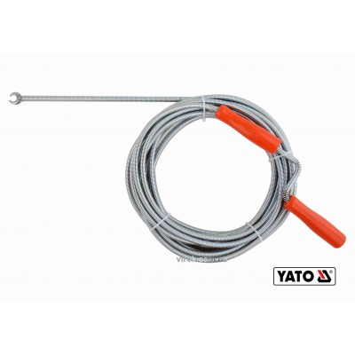 Трос для очистки канализационных труб YATO 9 мм x 10 м