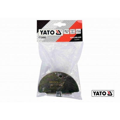 Скребок полукруглый для очистки канализации YATO 9.5 см x 1.5 мм с оцинкованной стали для YT-24980 Скребок полукруглый для очистки канализации YATO 9.5 см x 1.5 мм с оцинкованной стали для YT-24980