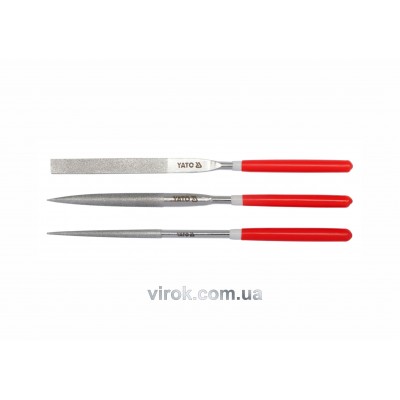 Набор надфилей алмазных YATO 180/70 х 5 мм 3 шт