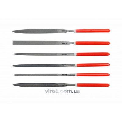 Набор надфилей YATO 160/75 х 4 мм 6 шт