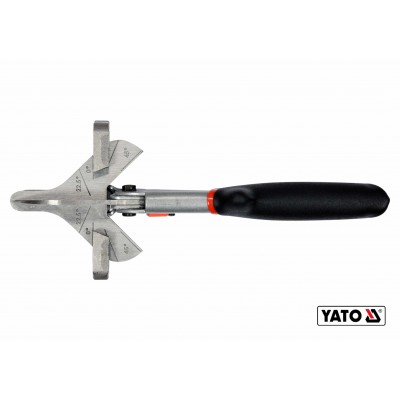 Ножницы для пластика резины винила YATO 245 мм для резки под углом 22.5° и 45° Cr-V