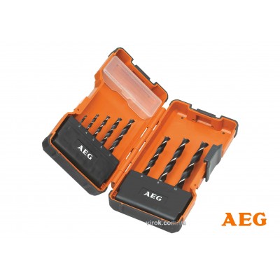 Набор трехточечных свердл по дереву AEG Ø3-10 мм 8 шт + футляр