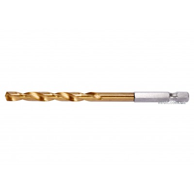 Сверло по металлу с шестигранным хвостовиком 1/4" YATO HSS-TiN 6.5 х 121/63 мм Сверло по металлу с шестигранным хвостовиком 1/4" YATO HSS-TiN 6.5 х 121/63 мм