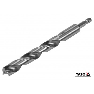 Сверло по дереву спиральное YATO Ø13 x 100/60 мм HEX 1/4" HSS 4241 Сверло по дереву спиральное YATO Ø13 x 100/60 мм HEX 1/4" HSS 4241
