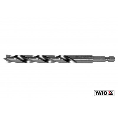 Сверло по дереву спиральное YATO Ø10 x 100/60 мм HEX 1/4" HSS 4241 Сверло по дереву спиральное YATO Ø10 x 100/60 мм HEX 1/4" HSS 4241
