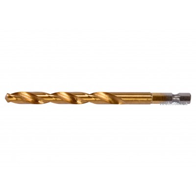 Сверло по металлу с шестигранным хвостовиком 1/4" YATO HSS-TiN 8 х 117/75 мм Сверло по металлу с шестигранным хвостовиком 1/4" YATO HSS-TiN 8 х 117/75 мм