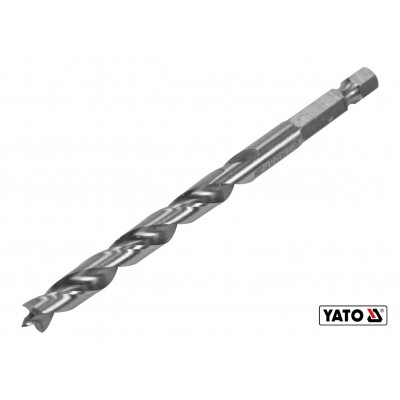 Сверло по дереву спиральное YATO Ø7 x 90/55 мм HEX 1/4" HSS 4241 Сверло по дереву спиральное YATO Ø7 x 90/55 мм HEX 1/4" HSS 4241