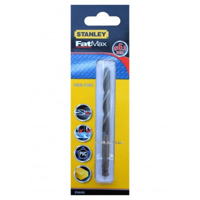 Сверло скоростное по металлу, дереву, пластику STANLEY 6.5 мм Сверло скоростное по металлу, дереву, пластику STANLEY 6.5 мм