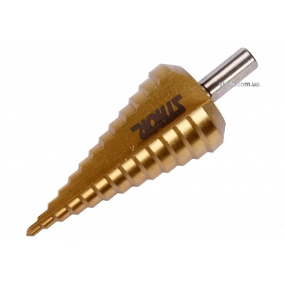 Сверло коническое ступенчатое по металлу STHOR 4-39 мм HSS 4241