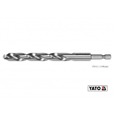 Сверло по металлу YATO 11 x 142/94 мм HEX-1/4" HSS 6542 для нержавеющей конструктивной легированной стали