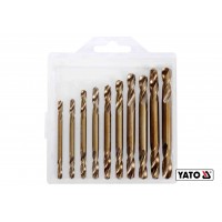 Сверла по металлу двусторонние шлифованные YATO HSS 6542 Ø3-6 мм 10 шт Сверла по металлу двусторонние шлифованные YATO HSS 6542 Ø3-6 мм 10 шт
