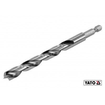 Сверло по дереву спиральное YATO Ø10 x 100/60 мм HEX 1/4" HSS 4241 Сверло по дереву спиральное YATO Ø10 x 100/60 мм HEX 1/4" HSS 4241
