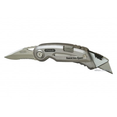 Нож складной STANLEY с двумя лезвиями "QuickSlide Sport Utility Knife" 120 мм Нож складной STANLEY с двумя лезвиями "QuickSlide Sport Utility Knife" 120 мм
