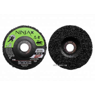 Круг зачистной нетканый мягкий NINJA TM VIROK Т27 125 х 22 х 13 мм Р46