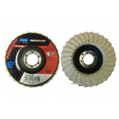 Круг лепестковый фетровый NORTON для полировки 115 х 22.2 мм (66254481899)