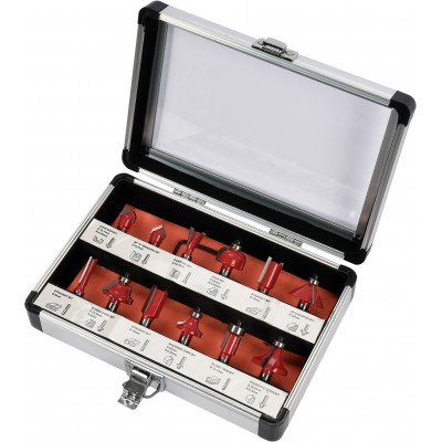 Фрезы YATO по дереву со шпинделем Ø8 мм, 12 шт. Фрезы YATO по дереву со шпинделем Ø8 мм, 12 шт.