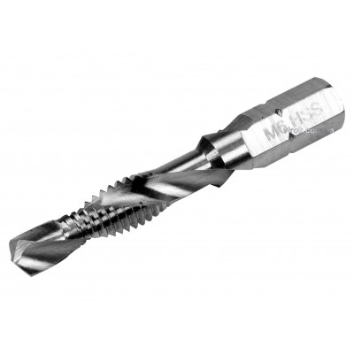 Сверло-метчик YATO М6 х 1 x 44/8 мм HSS М2 HEX-1/4"
