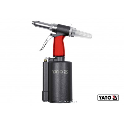 Пневмозаклепочник YATO для заклепок 2.4-6.4 мм 0.99 л/мин