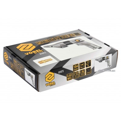 Ножницы пневматические угловые VOREL 1/4" 2100 рез/мин 1.2 мм 0.62 Мпа 184 л/мин