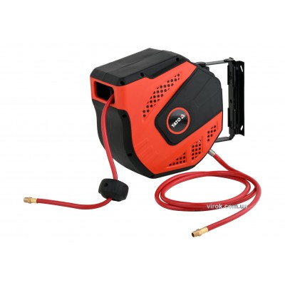 Шланг пневматический YATO на катушке с автосматыванием 8 мм 20 м