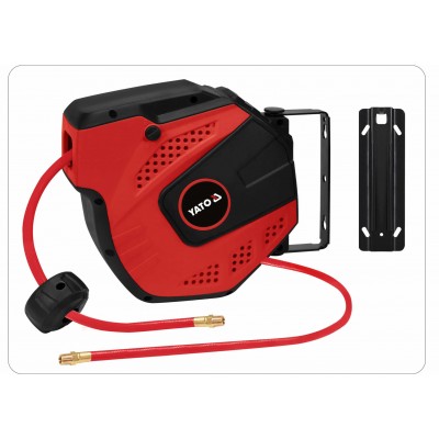 Шланг пневматический YATO на катушке с автосматыванием 8 мм 10 м