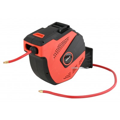 Шланг пневматический YATO на катушке с автосматыванием 12.5 мм 15 м