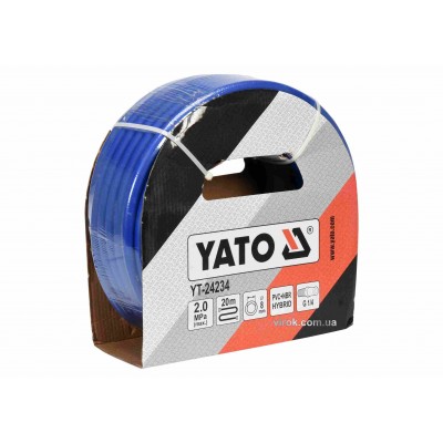 Шланг пневматический гибридный YATO 8 мм x 20 м 1/4"