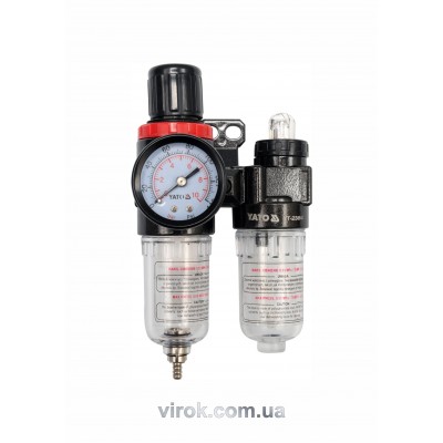 Фильтр-редуктор с смазочным прибором YATO 1/4" 25 куб.см