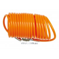 Шланг пневматический спиральный VOREL 5 х 8 мм 15 м Шланг пневматический спиральный VOREL 5 х 8 мм 15 м