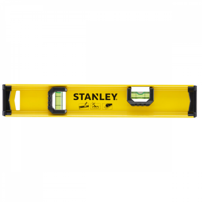 Рівень STANLEY "BASIC I-BEAM" : L= 30 см, 2 капсули