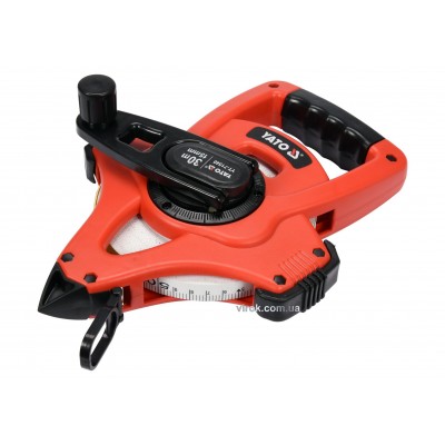 Рулетка геодезическая стекловолоконная YATO 30 м х 15 мм Рулетка геодезическая стекловолоконная YATO 30 м х 15 мм