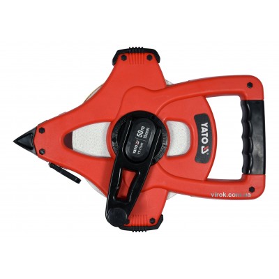 Рулетка геодезическая стекловолоконная YATO 50 м х 15 мм Рулетка геодезическая стекловолоконная YATO 50 м х 15 мм