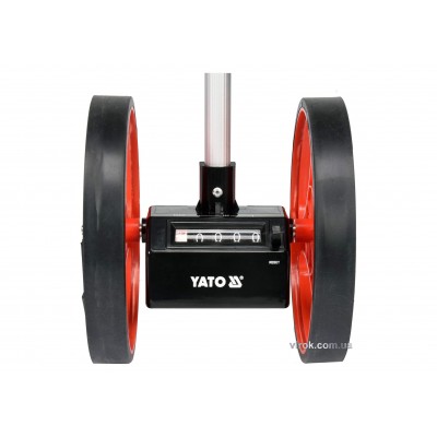 Колесо измерительное YATO Ø160 мм в пределах 0.1- 10000 м телескопический держатель 80-104 см Колесо измерительное YATO Ø160 мм в пределах 0.1- 10000 м телескопический держатель 80-104 см