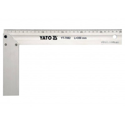 Уголок столярный алюминиевый YATO 350 мм Уголок столярный алюминиевый YATO 350 мм