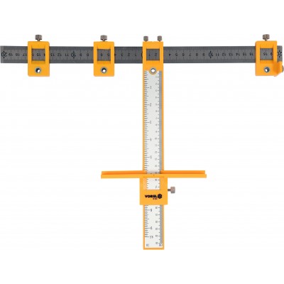 Шаблон для розмічання отворів VOREL з радіусом 200 мм; метрична і дюймова шкали Шаблон для розмічання отворів VOREL з радіусом 200 мм; метрична і дюймова шкали