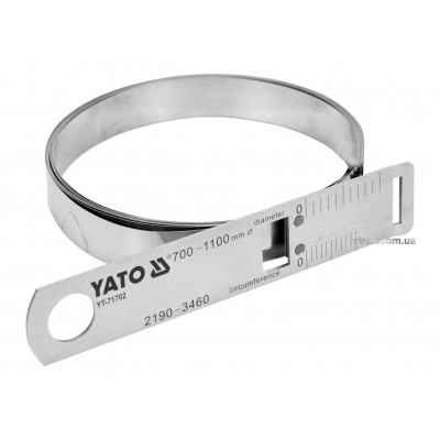 Циркометр стальной YATO для кола- 2190-3460 мм и диаметра 700-1100 мм с метрической и дюймовой шкалами Циркометр стальной YATO для кола- 2190-3460 мм и диаметра 700-1100 мм с метрической и дюймовой шкалами