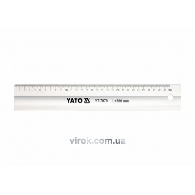 Линейка алюминиевая YATO 300 мм