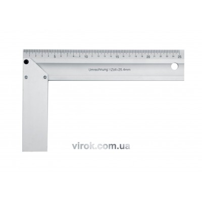 Угольник столярный алюминиевый VOREL 300 мм Угольник столярный алюминиевый VOREL 300 мм