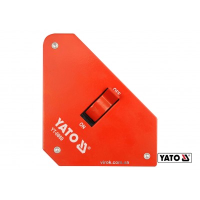 Струбцина магнитная для сварки с переключателем YATO 117 х 192 х 32 мм 25 кг