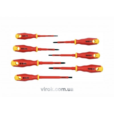 Набор отверток диэлектрических YATO VDE до 1000 В 7 шт
