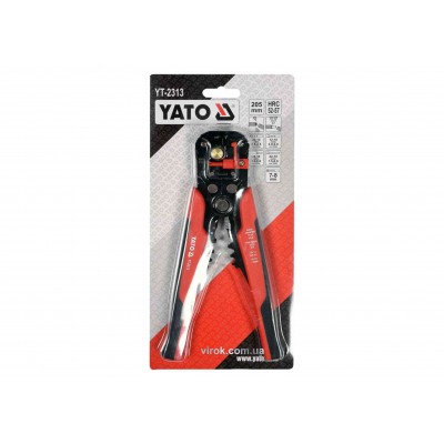 Клещи для обжима и очистки проводов YATO 205 мм