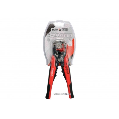 Клещи для обжива и очистки проводов YATO 205 мм