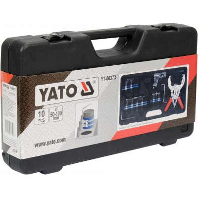 Засоби для встановлення поршневих кілець YATO Ø=50-100 мм, 10 елем. Засоби для встановлення поршневих кілець YATO Ø=50-100 мм, 10 елем.