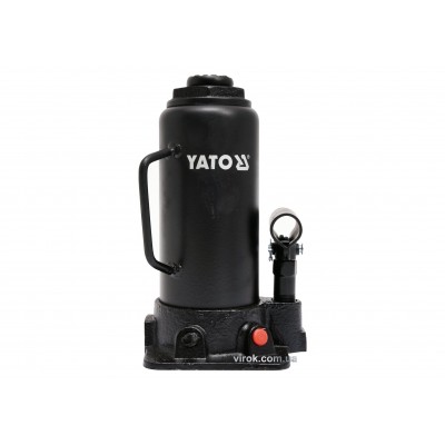 Домкрат гидравлический бутылочный YATO 12 т 230-465 мм