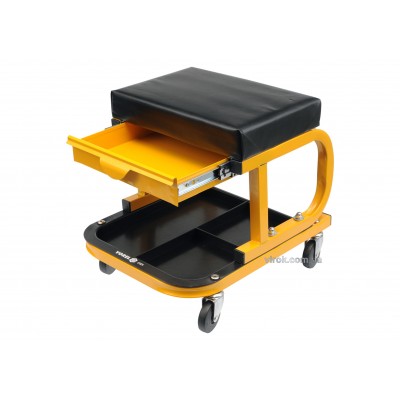 Табурет на колесах VOREL с ящиками и полкой для инструментов