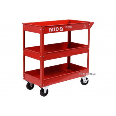 Тележка 3-уровневая на 4 колесах YATO 130 кг